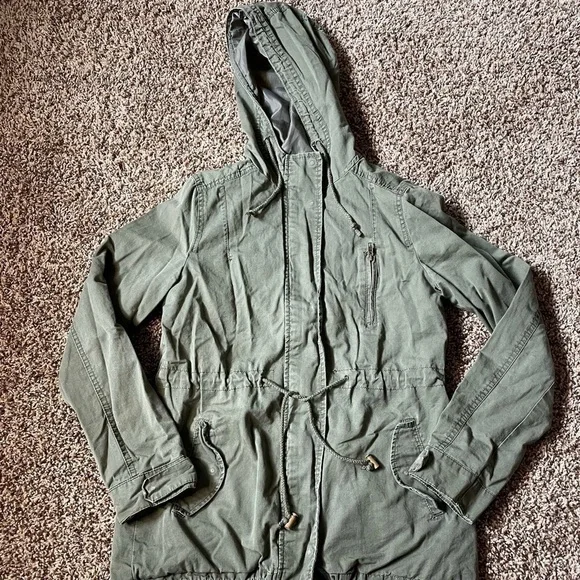 Ambiance medium army green utility jacket - Picture 1 of 12